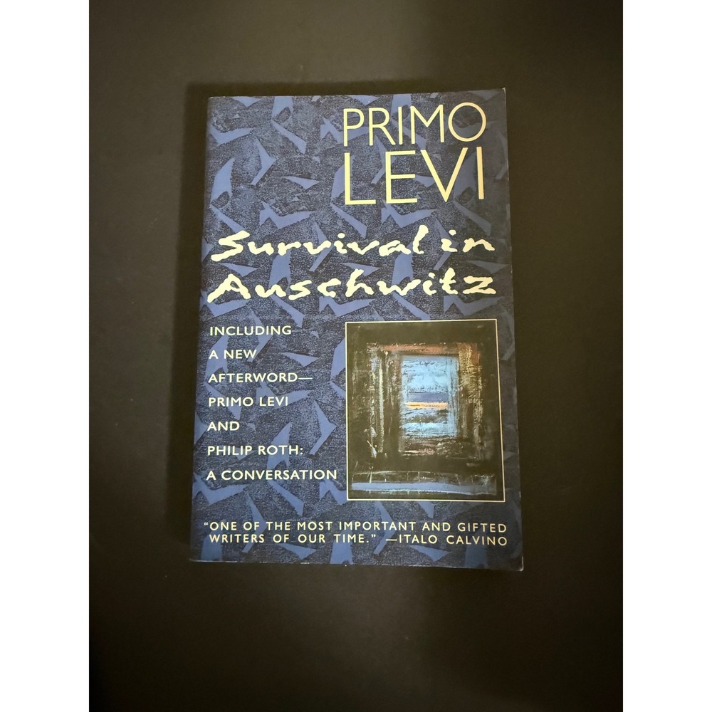 Survival in Auschwitz Primo Levi Paperback Touchstone Holocaust Memoir 1996